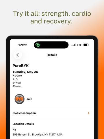 BYKlyn Fitness iPad screenshot