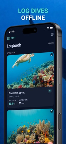 Reef: Scuba Diving Logbook Screenshot 1 of 5