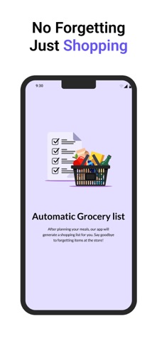 Menu Grocery Planner screenshot