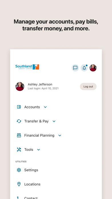 Southland CU iPhone screenshot 5 - Finance app