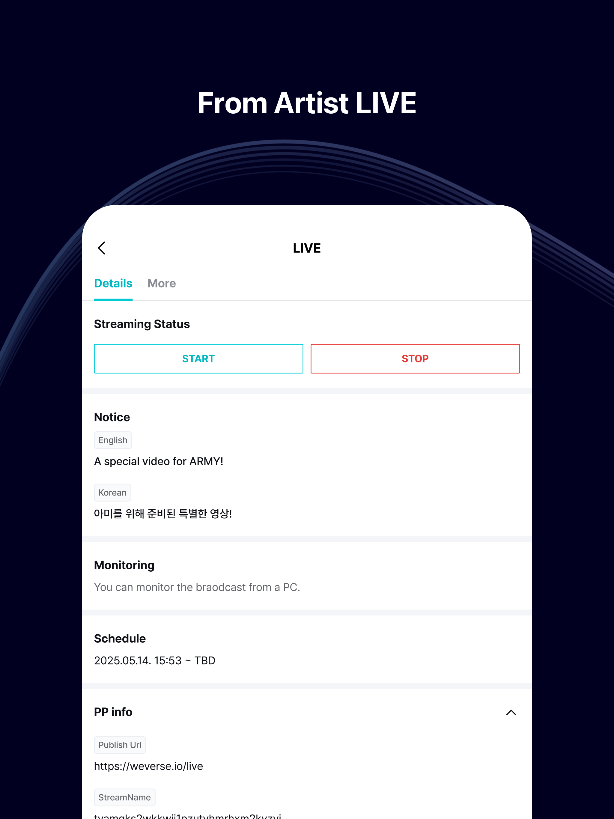 Weverse Backstage