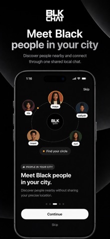 BLK Chat: Meet Black People iPhone screenshot