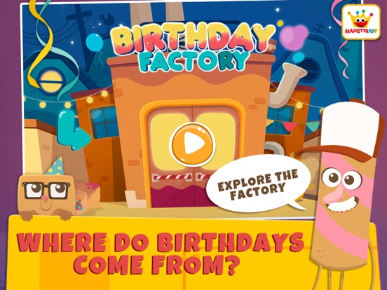 Birthday Factory: Kids games iPad screenshot 1 - Education app