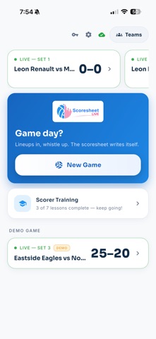 Scoresheet Live screenshot