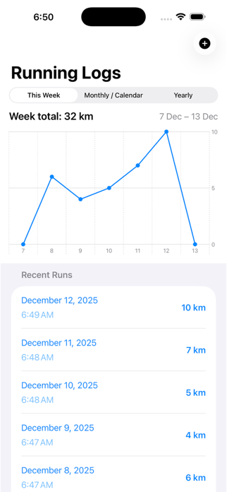 Running-Logs Screenshot 1 of 4