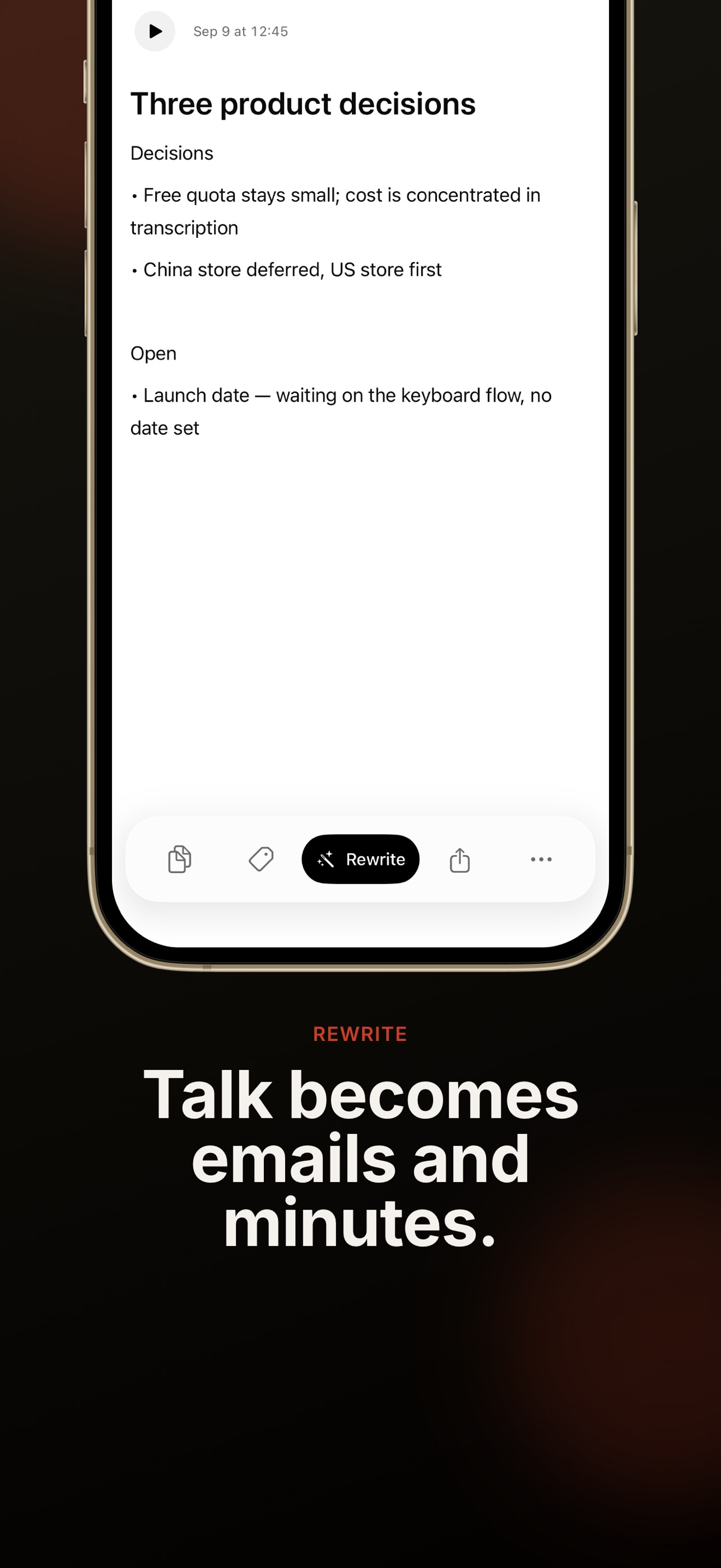 Screenshot 2 of Saynote: Voice Notes to Text