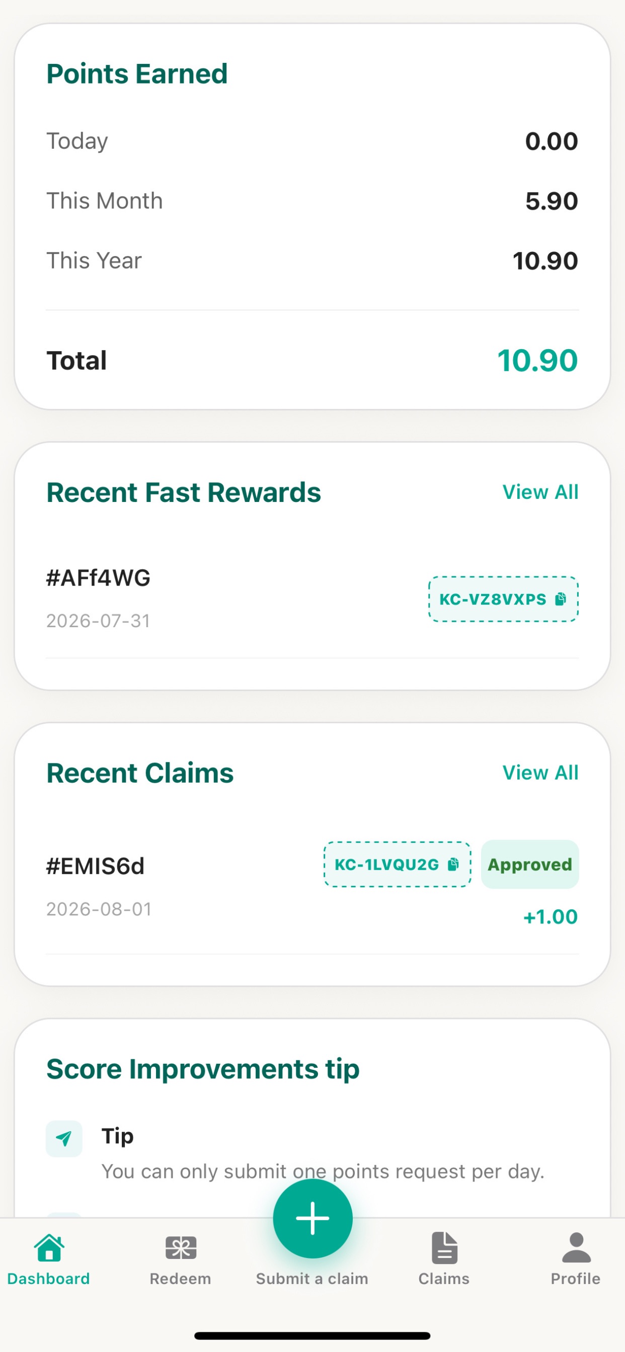 Screenshot 1 of KindCash
