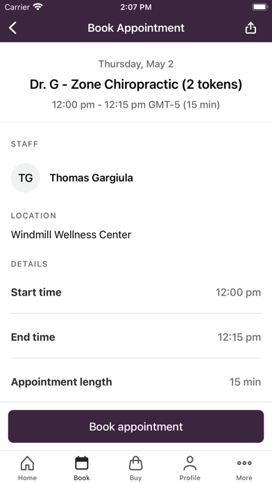 Windmill Wellness Center Screenshot
