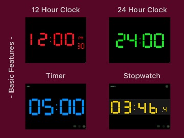 Big Red Clock iPad screenshot