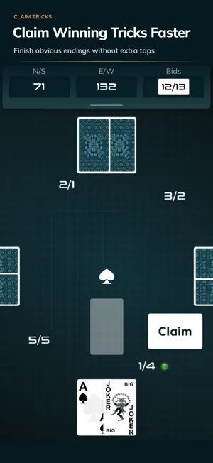 Classic Spades Card Game screenshot 5