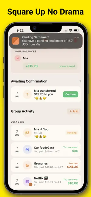 Split Group Expenses - Squara screenshot 4