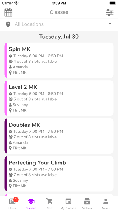 Flirt Fitness Screenshot