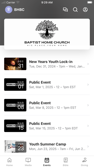 Screenshot #3 pour Baptist Home Church