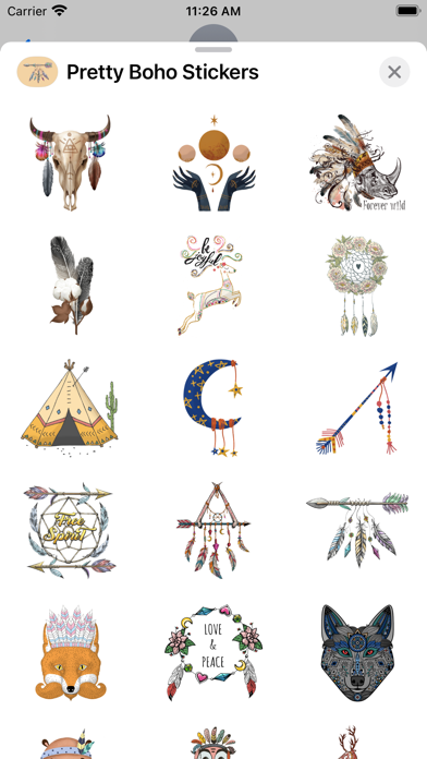 Pretty Boho Stickers Screenshot