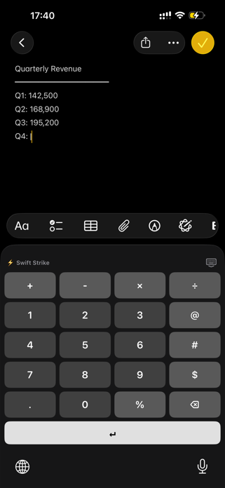 NumPad Pro: Number Keyboard Screenshot 1 of 4