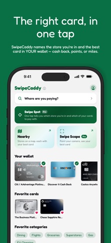 SwipeCaddy: Which Card to Use Screenshot 1 of 10