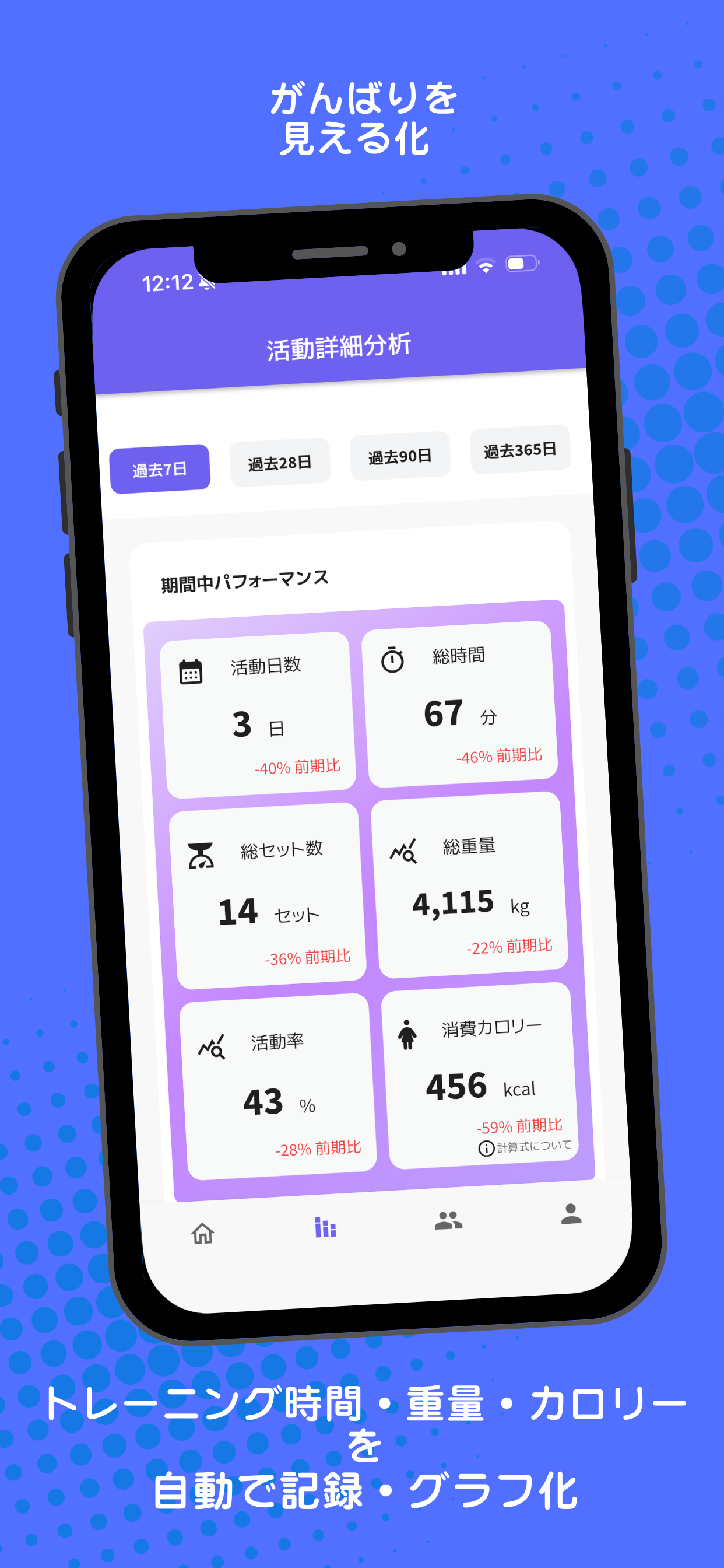 ともトレ — 仲間や家族と続ける運動記録