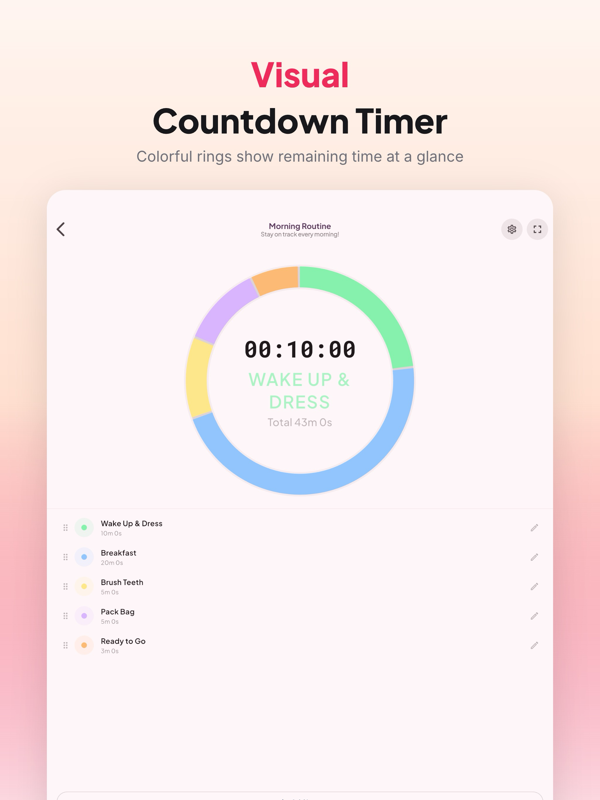 Prep Pal - Daily Routine Timer