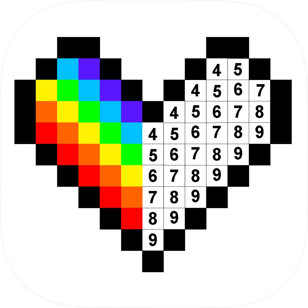 Apple App Store cover for Colors by Number® – No.Draw®
