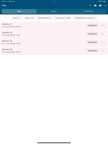 GPS En Ruta iPad screenshot