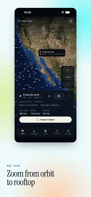 Orbit Map: Satellite Tracker screenshot 4