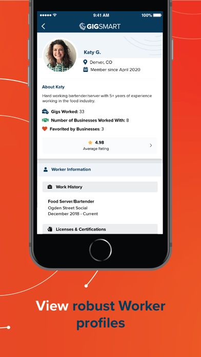 GigSmart Get Workers Screenshot