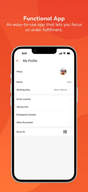 SFD Driver: App for Partners iPhone screenshot 1