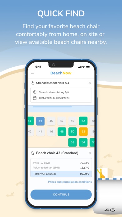 BeachNow App Screenshot