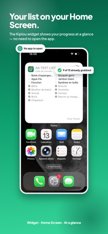 Kiplou - Grocery List & Budget iPhone screenshot
