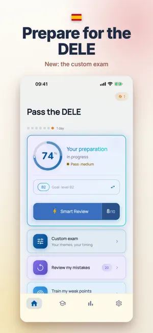 DELE Exam A2 B1 B2 · Spanish screenshot 1