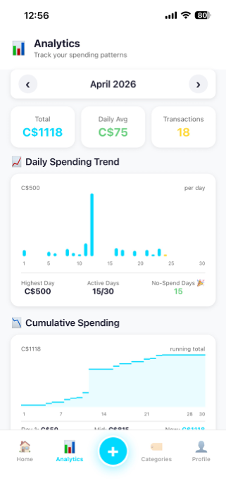 Expense Tracker - BudgetPal Screenshot 5 of 8