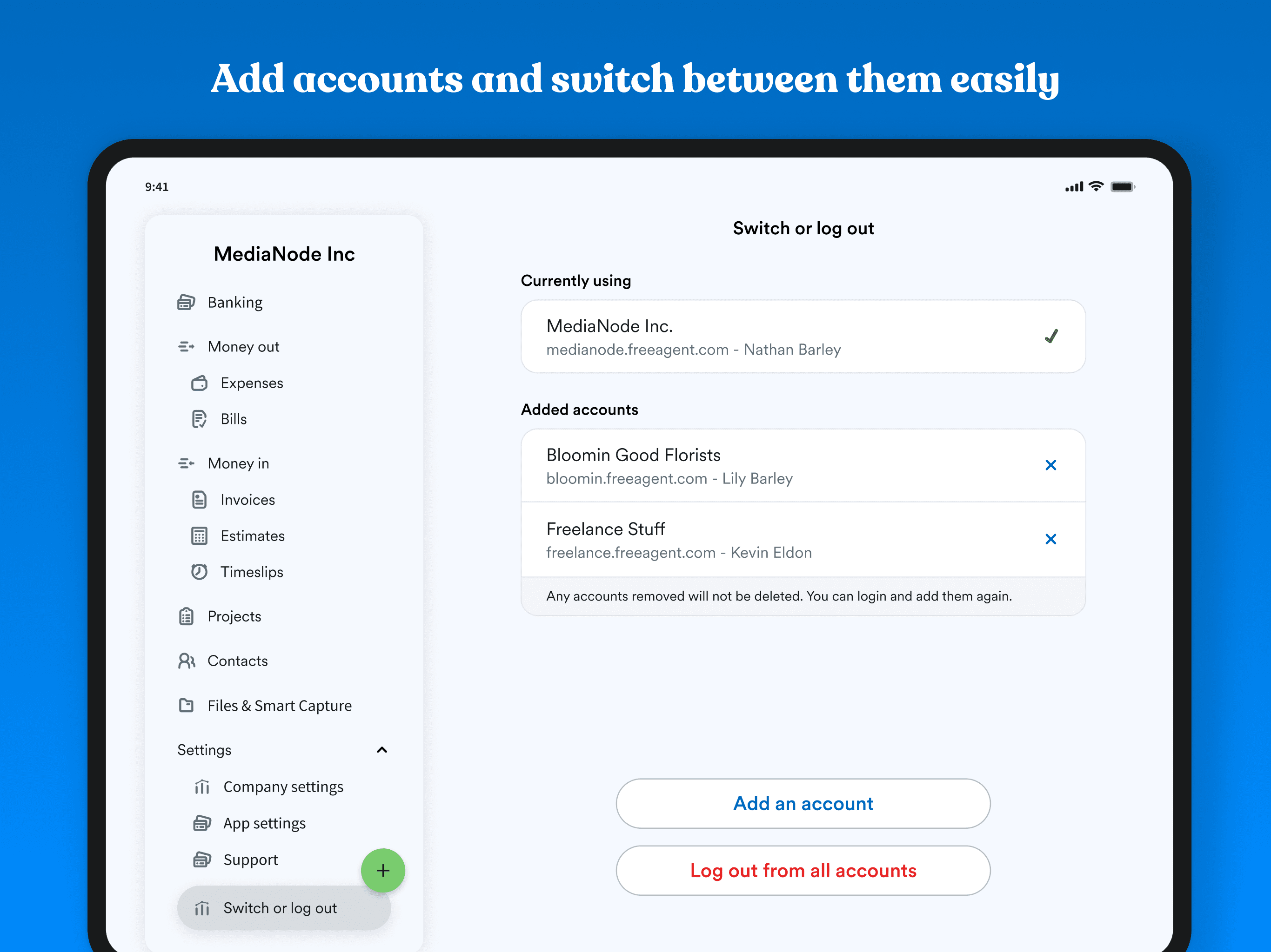 FreeAgent Mobile Accounting