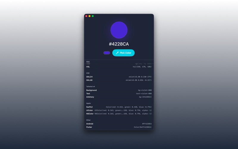 DevColorPicker Pro screenshot