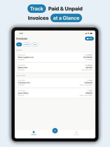 Invoice Maker: Simple Bills iPad screenshot