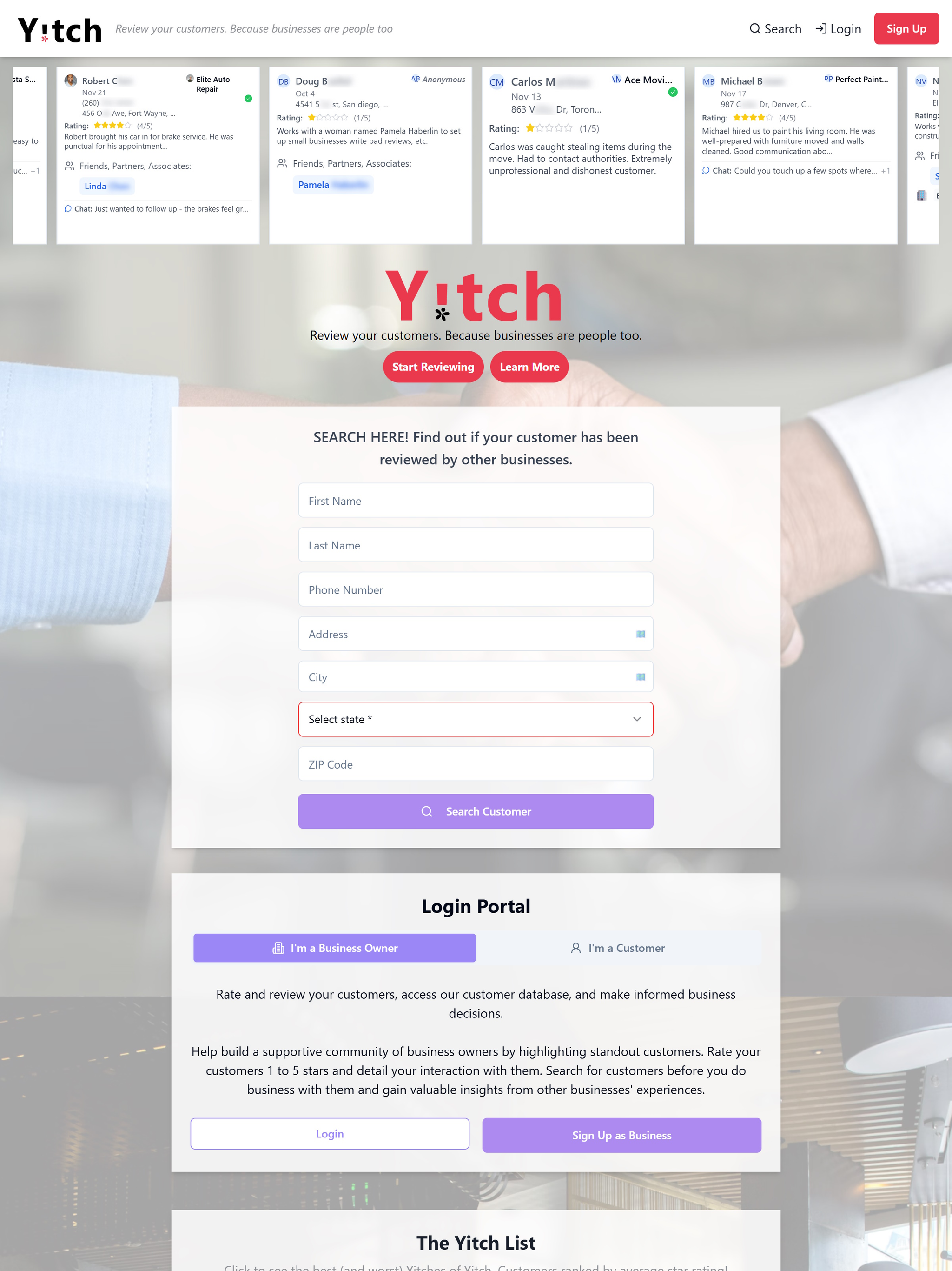 Yitch - Rate Your Customers! screenshot 12
