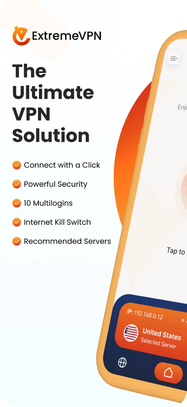 Screenshot #1 pour ExtremeVPN - Fast & Secure VPN