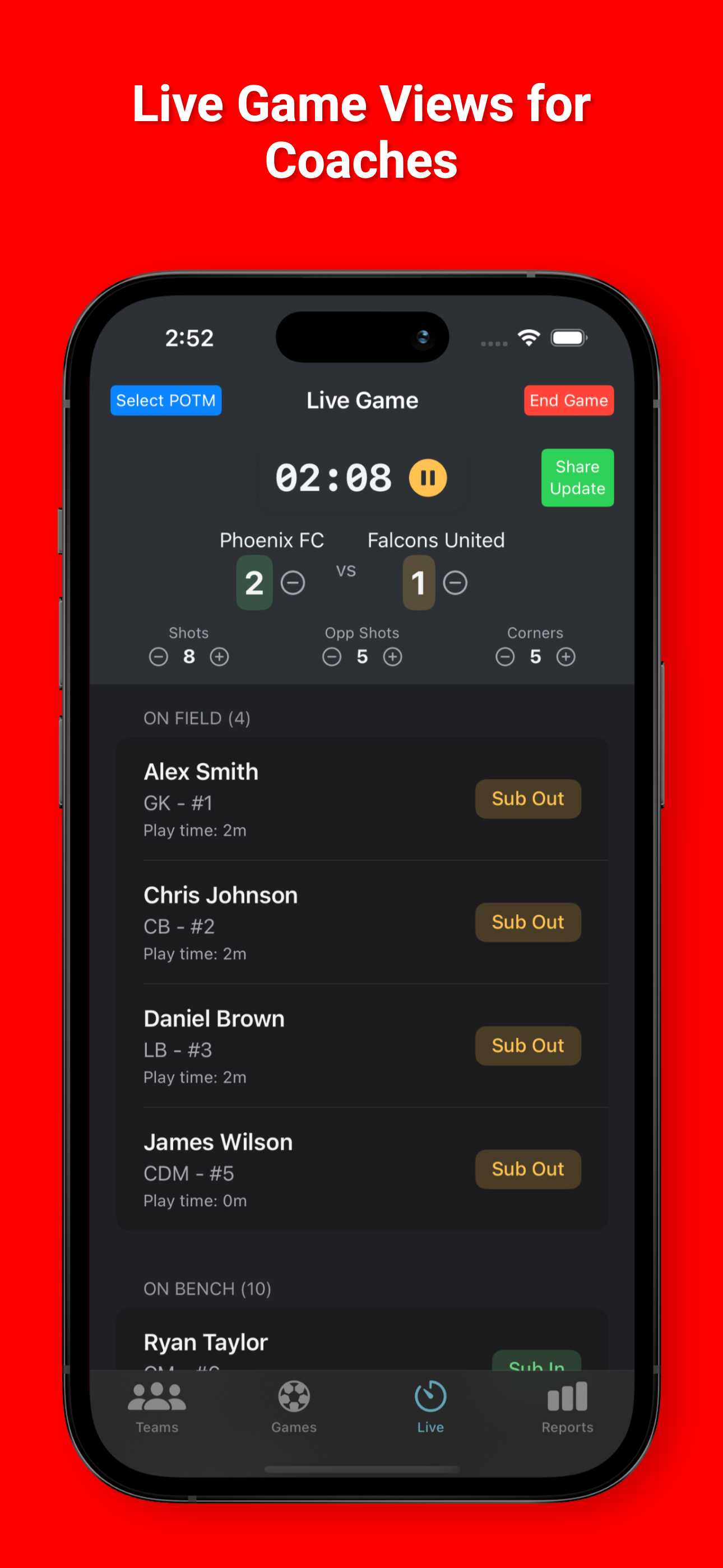 TeamSense: Soccer Team Manager