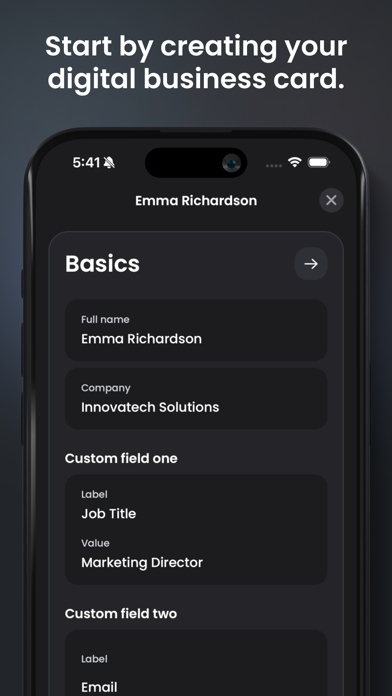 SoCard: Digital Business Card Screenshot