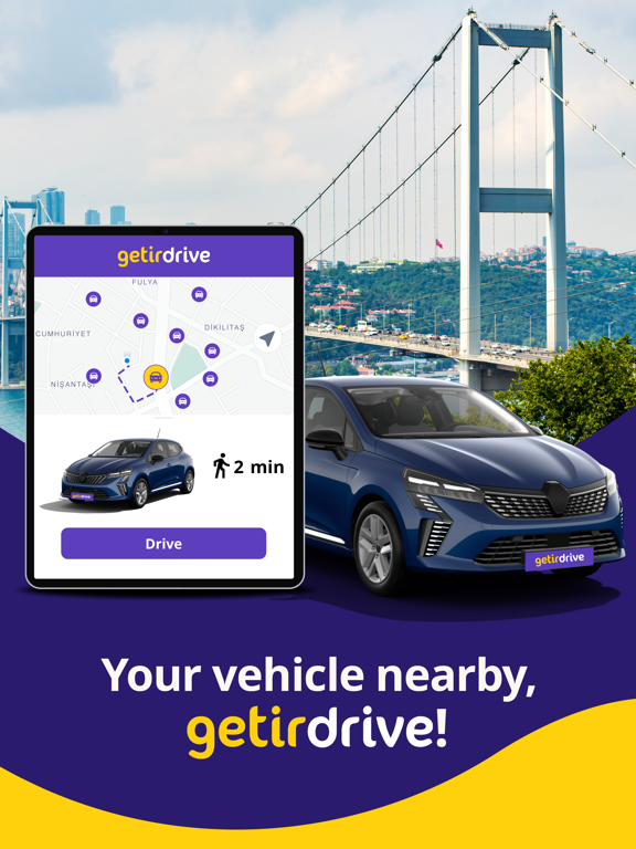 GetirDrive iPad screenshot 1 - Travel app