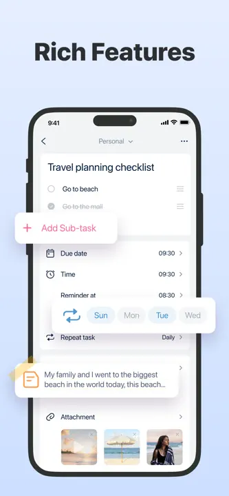 Todo List & Reminder: Screenshot 5 von 10