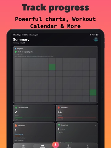 RepSquad - Workout Tracker iPad screenshot