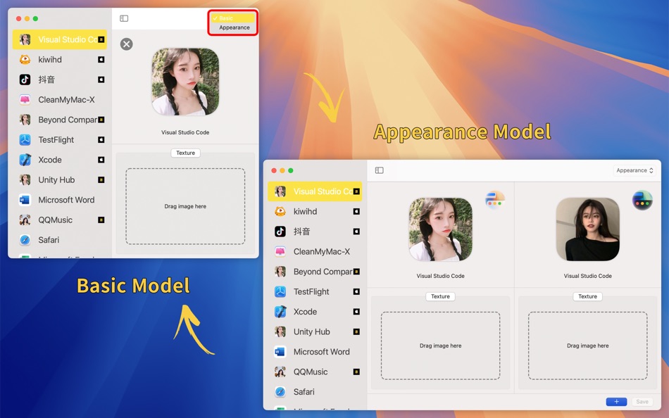 #2. Ruyi Ruyi - Auto switch icon (macOS) Ved: 朝品 冯