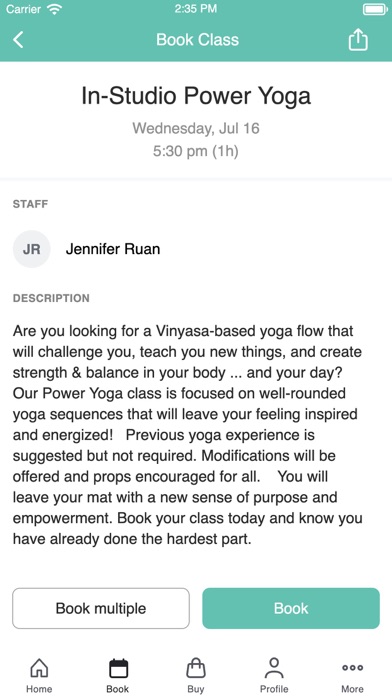 Twist Yoga Studio Screenshot