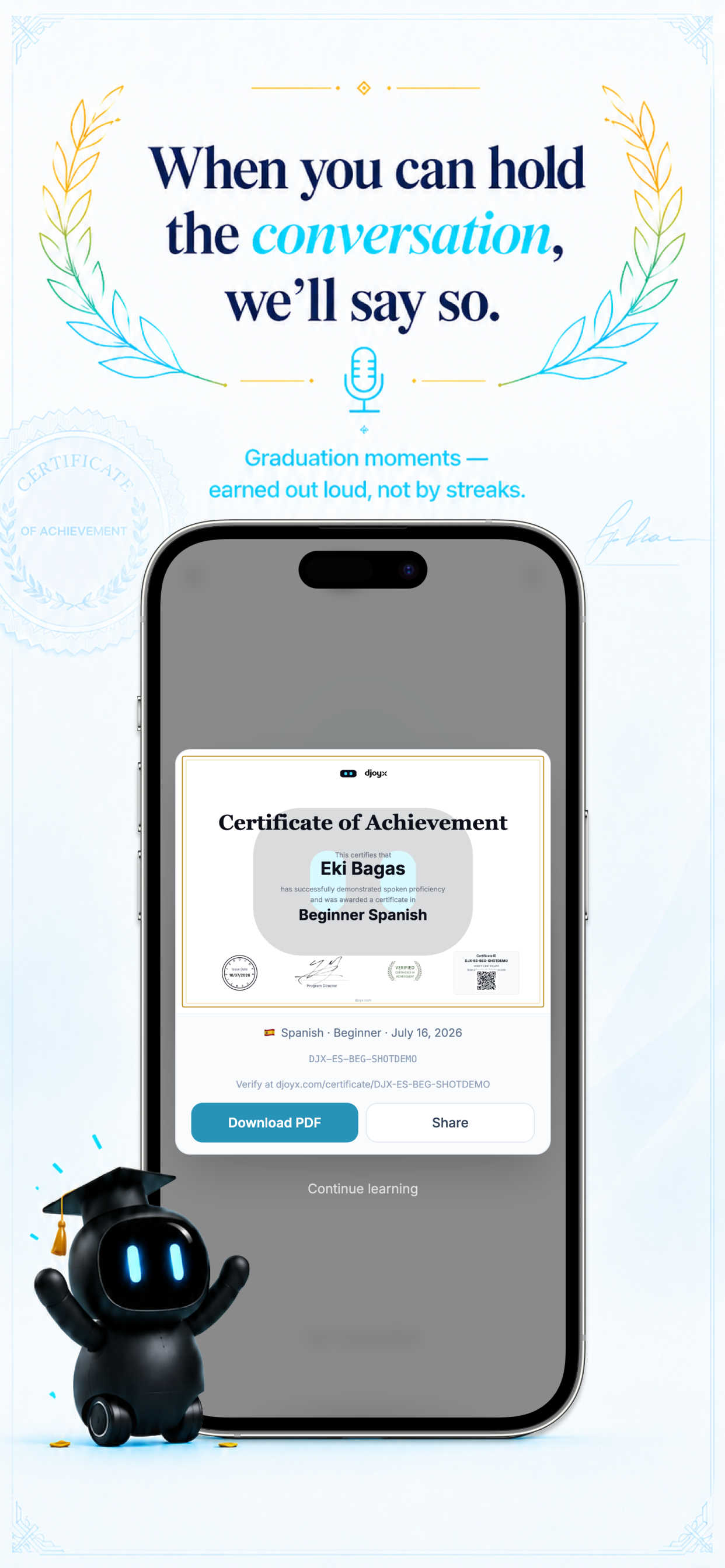 Djoyx: Live AI Language Tutor screenshot 8