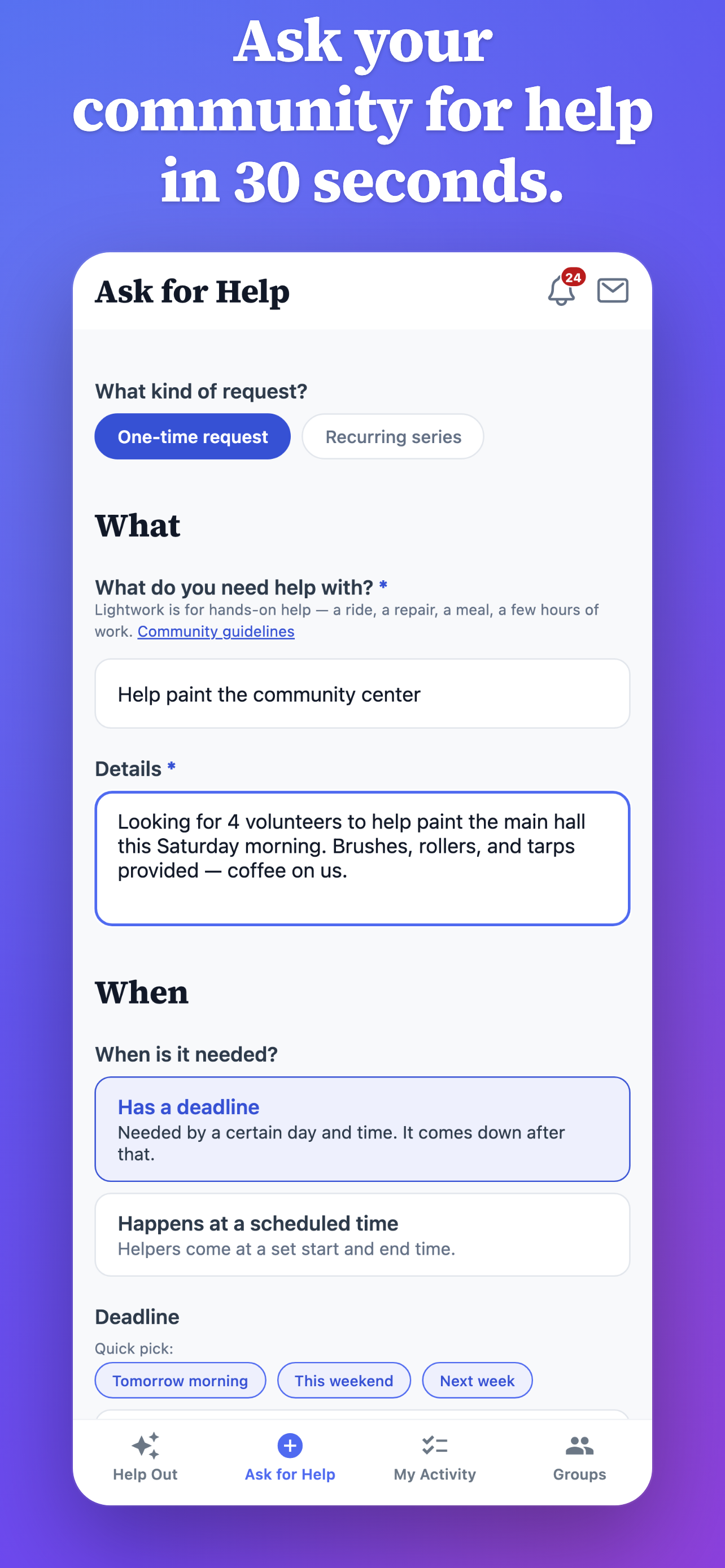 Lightwork: Serve Your People screenshot 3