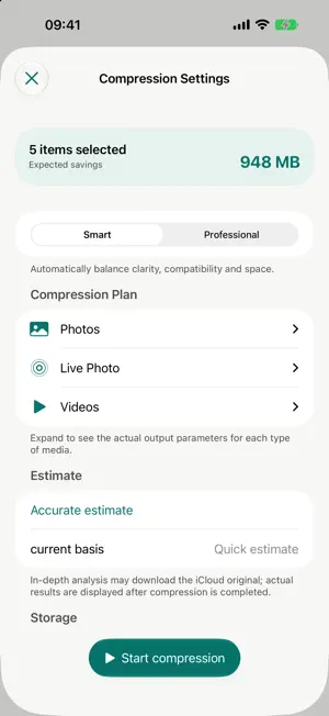 MediaLean: Photo Video Shrink screenshot 3
