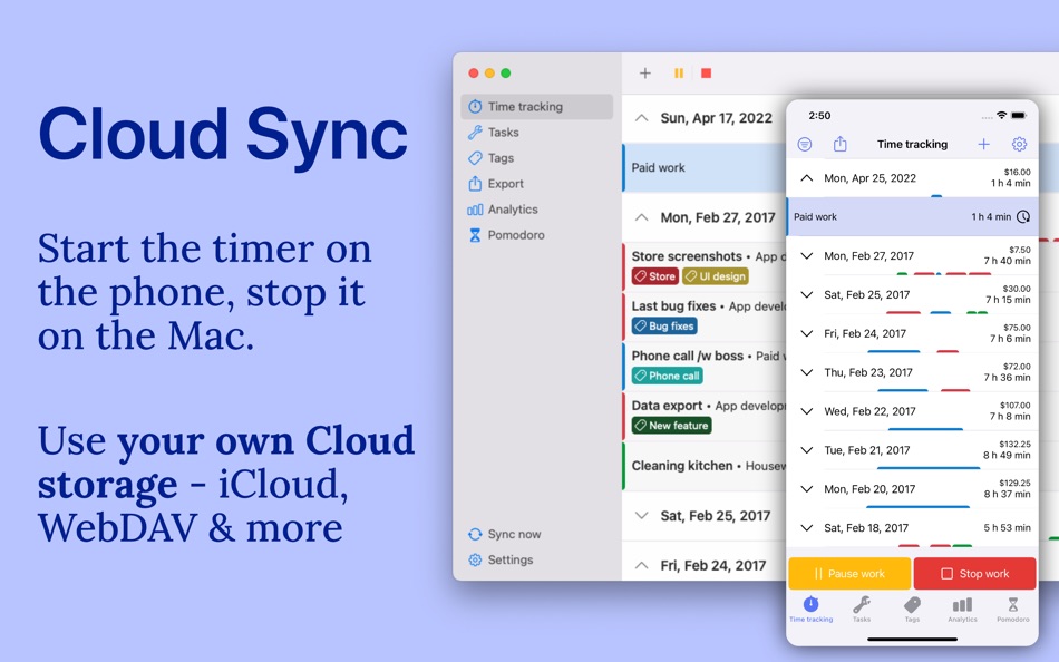 #2. WorkingHours: Time Tracking (macOS) 由: Timo Partl