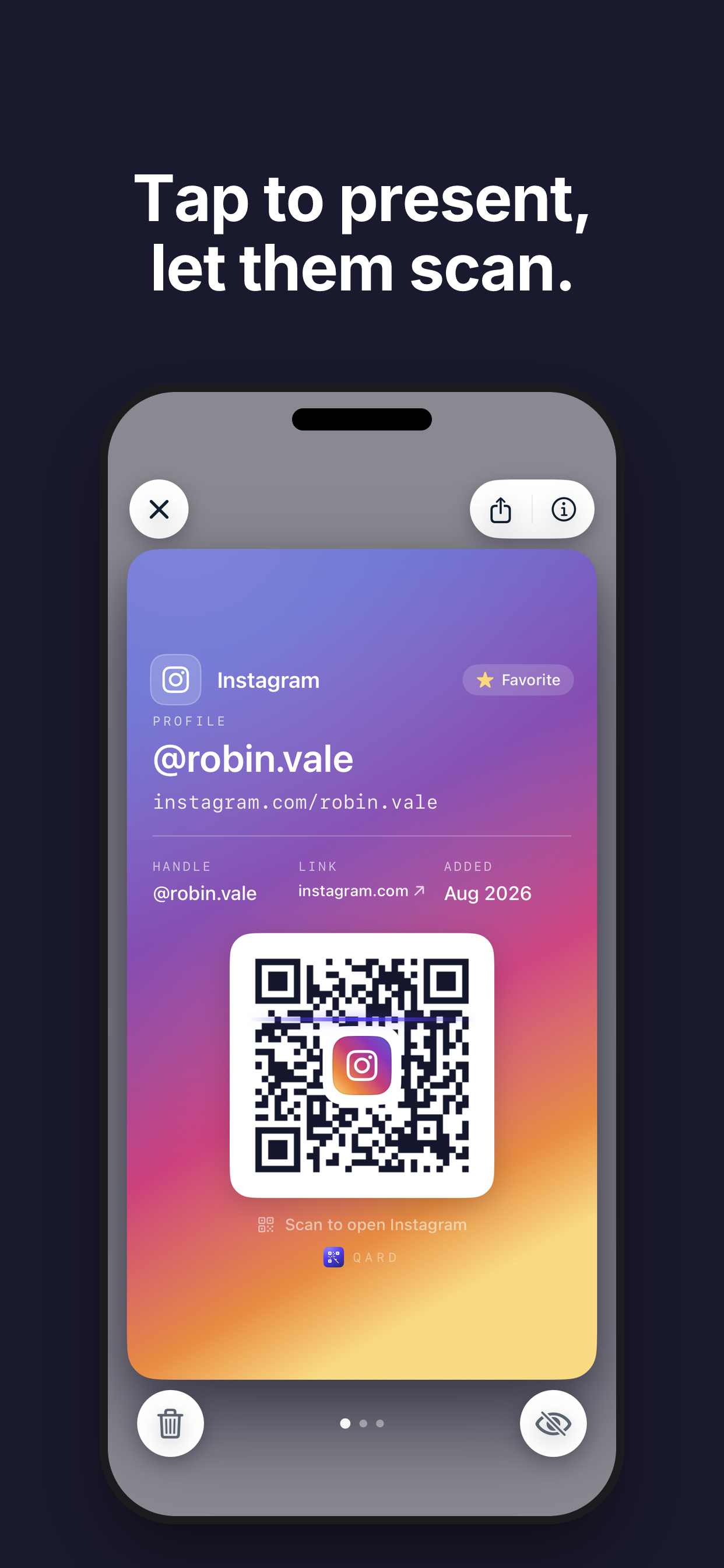 Qard - Social QR Deck screenshot 2
