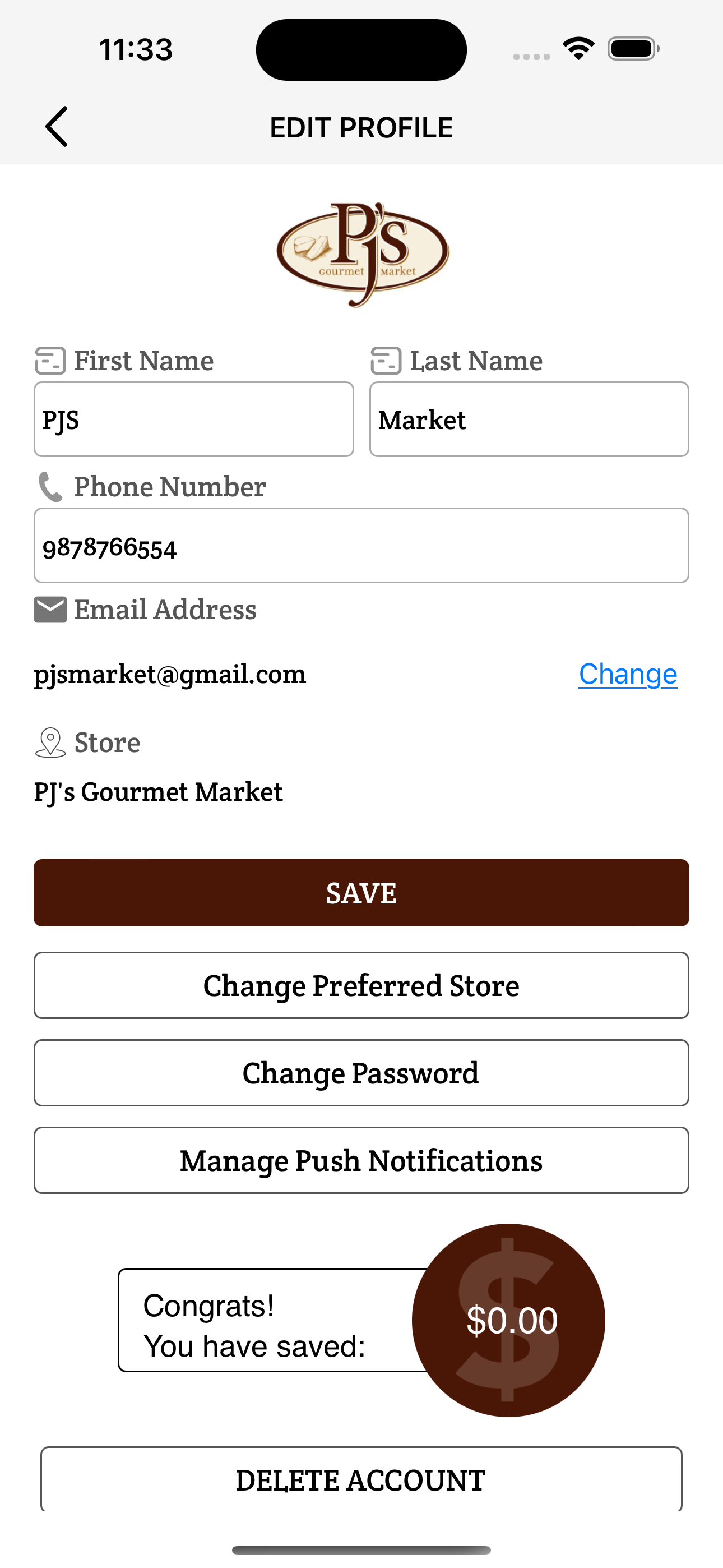 PJ’s Gourmet Market screenshot 4