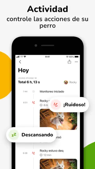 Captura de pantalla de Barkio: Monitor De Perro en iPhone 8